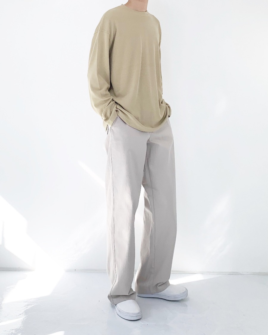 fant cotton wide pants (3color)