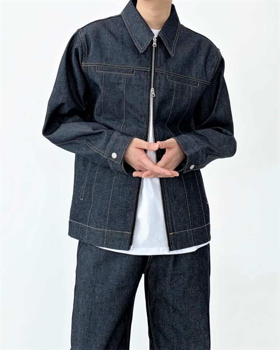 raw denim jacket (주문폭주)