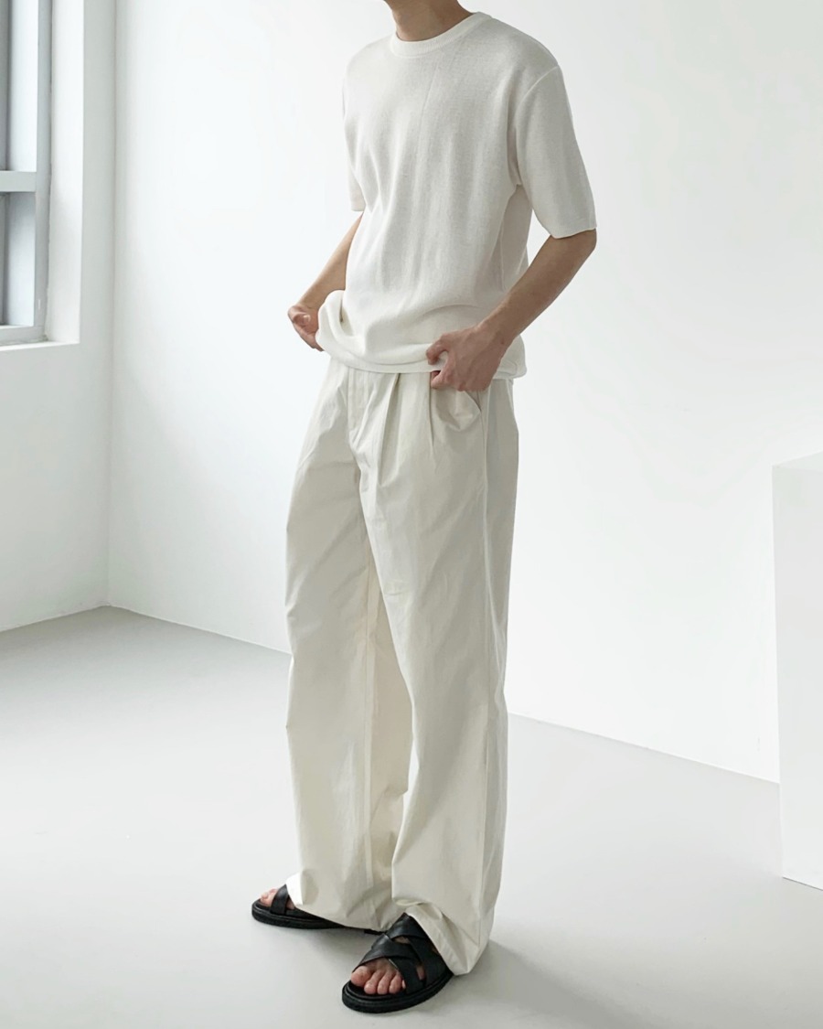 fresh cotton wide pants (5color)