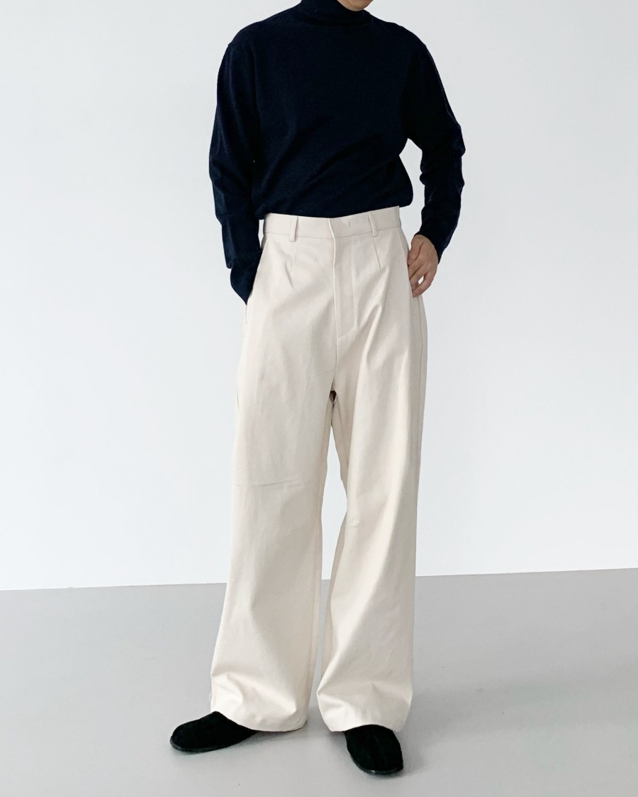 may wide cotton pants (2color)